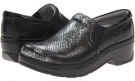 Pewter Reptile Klogs Naples for Women (Size 7.5)