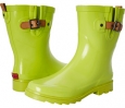 Neon Green Chooka Top Solid Mid Gloss for Women (Size 10)