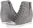 Pewter Glitter Mesh Amiana 15-5239 for Kids (Size 11)