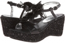 Black Shimmer Metallic Amiana 15-A5280 for Kids (Size 12)