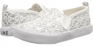 White/Silver Glitter Lace Amiana 6-A0864 for Kids (Size 10)