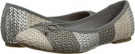 Ivory/Charcoal/Silver Woven Sperry Top-Sider Nahla for Women (Size 8.5)