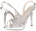 Silver Satin E! Live from the Red Carpet E0045 for Women (Size 8)