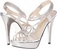 Light Silver/N. Satin E! Live from the Red Carpet Queenie for Women (Size 6.5)