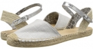 Silver Sparkle Linen Sperry Top-Sider Hope for Women (Size 7.5)