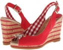 Red Canvas Sperry Top-Sider Mabel for Women (Size 6.5)