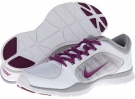 White/Silver/Bright Grape Nike Flex Trainer 4 for Women (Size 8)