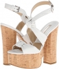 Optic White Nappa/Cork Michael Kors Collection Cecily Runway for Women (Size 6)