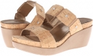 Natural Cork/Clear Stones Vaneli Pamir for Women (Size 10)