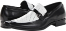 Black/White Leather Stacy Adams Albach for Men (Size 10.5)