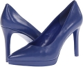 Dark Blue Leather Nine West Alexis for Women (Size 7)