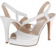 White Leather Nine West Carlacay for Women (Size 5)