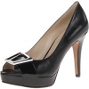 Black Leather/Black Nine West Cassilina for Women (Size 9)