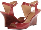 Red Leather Nine West Edeneva for Women (Size 6)