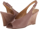 Taupe Leather Nine West Fanciefay for Women (Size 10)