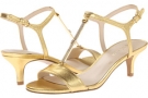 Gold Metallic Nine West Yeelied for Women (Size 7.5)