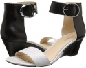 Black/White Leather 2 Nine West Ventana for Women (Size 10.5)