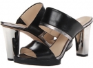 Black/Silver Leather Nine West Kieron for Women (Size 10)