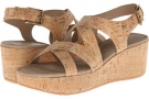 Natural Distressed Cork Donald J Pliner Saki for Women (Size 11)