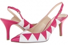 Pink/White Leather Nine West Kinsley for Women (Size 5.5)