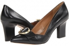 Black Leahther Nine West Mistina for Women (Size 5)