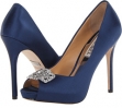 Navy Satin Badgley Mischka Tory for Women (Size 10)