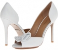 White Leather Badgley Mischka Tarian for Women (Size 9)