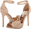 Gold Satin Badgley Mischka Tess for Women (Size 5)