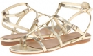 Platino Metallic Leather Badgley Mischka Trista for Women (Size 6.5)