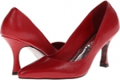 Red Leather Two Lips Merlot 13 for Women (Size 6)
