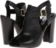 Black Leather Steve Madden Krete for Women (Size 6)