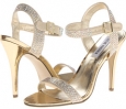 Gold Fabric Steve Madden Dove-R for Women (Size 6)