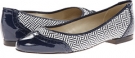 Navy/White Raffia French Sole Linden for Women (Size 8.5)