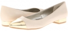 Ivory/Gold Leather Anne Klein Kazia for Women (Size 8.5)