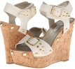 Ivory Leather GUESS Lalai for Women (Size 8.5)