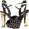 Black and White Polka Dot Fabric GUESS Shonna for Women (Size 9.5)