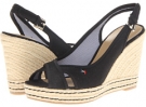 Black/Black Cow Silk Tommy Hilfiger Papina for Women (Size 9.5)