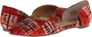 Della Red Print BC Footwear Up All Night for Women (Size 8.5)