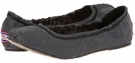 Black BOBS from SKECHERS Bobs - Metallic Linen Ballet for Women (Size 6)