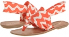 Coral Zig Zag Dirty Laundry Beebop for Women (Size 8)