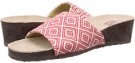 Red MUK LUKS Lea Slide Wedge for Women (Size 7)