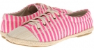 Pink Stripe MUK LUKS Paige Tie Shoe for Women (Size 8)