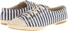 Navy Stripe MUK LUKS Paige Tie Shoe for Women (Size 9)