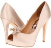 Natural Satin Badgley Mischka Cleone for Women (Size 9)