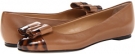 Tan Multi Sergio Rossi Ribbon Tortoise Flat for Women (Size 6)