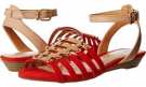 Salsa Red/Natural Elko Nubuck Jessica Simpson Ebelah for Women (Size 8.5)