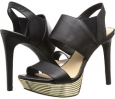 Black Sleek Leather Jessica Simpson Feehamm for Women (Size 5.5)