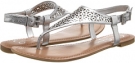 Silver Metallic Grainy Jessica Simpson Grile for Women (Size 5.5)