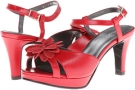 Red Kid/Red Suede Rose Petals Pretty for Women (Size 9.5)