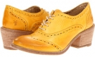 Yellow Veg Tan Frye Maggie Perf Wingtip for Women (Size 10)